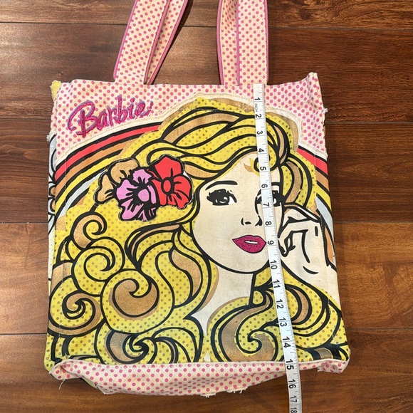 Loungefly Barbie Retro Canvas Tote Bag, Vintage, Rare, 15 X 14 - Picture 3 of 9